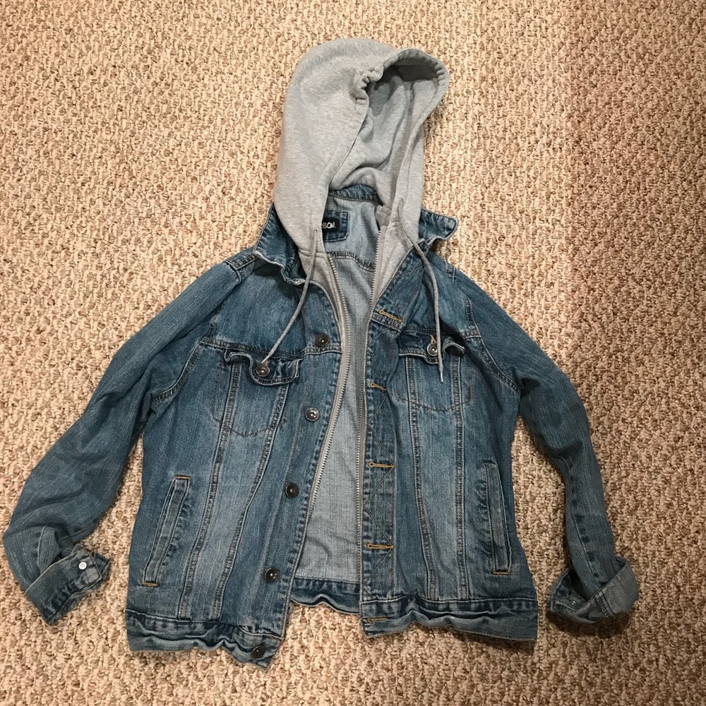 BRAND NEW CARBON MENS HOODIE/JEAN JACKET